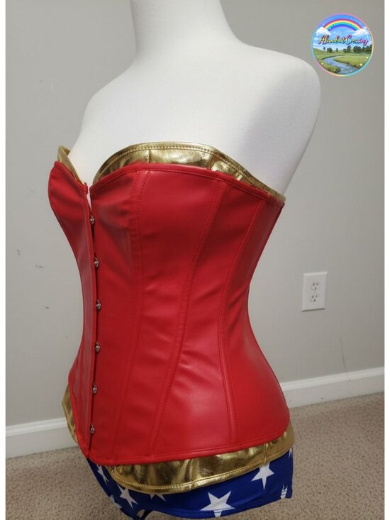 Other - Overbust Corset and Shorts Set Halloween Cosplay Costume Party Lace Up